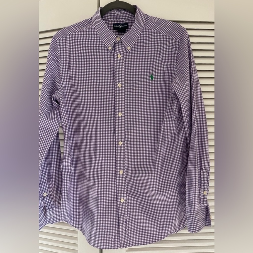 Ralph Lauren Plaid Button Down - Boys XL (18-20)